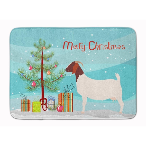 Carolines Treasures Boer Goat Christmas Machine Washable Memory Foam Mat BB9253RUG - main